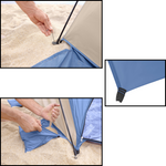 Bestway Beach Dome 4 Tent with SwiftClick Setup - (1.07m+1.27m) x 2.40m x 1.25m