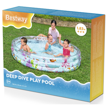 Bestway Deep Dive 3-Ring Play Pool 1.83m x H33cm