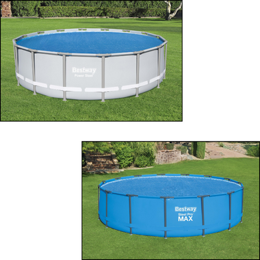 Bestway Flowclear 4.88 or 4.57m Round Solar Pool Cover (Actual Size 4.62m)