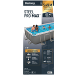 *COMING SOON* Bestway Power Steel Frame Pool - 5.49m x 2.74m x 1.22m