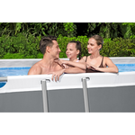 Bestway Power Steel Rectangular Frame Pool 5.49m x 2.74m x 1.22m with Sand Filter Pump