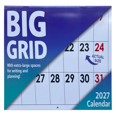 Big Grid Square Calendar 30.5 x 30.5cm