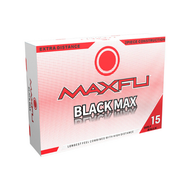 Black Golf Balls 15pc maxifli