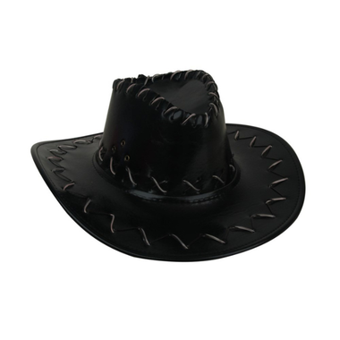 Black Light Up Cowboy Hat