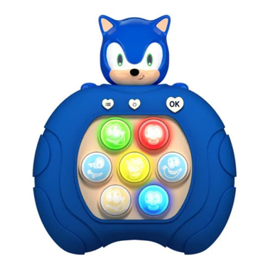 Blue Hedgehog Speed Push Game - 11 x 12.7cm