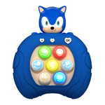 Blue Hedgehog Speed Push Game - 11 x 12.7cm