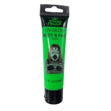 Body & Face Paint - UV Glow - Green 60ml