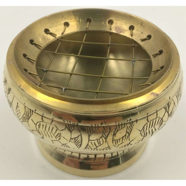 Brass Charcoal Burner Gold