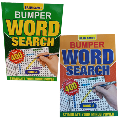 Bumper Word Search Puzzle Book 4-8