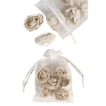 Burlap Roses Adhesive 6pk