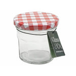 CLEO Glass Jar Checkered Lid 150ml