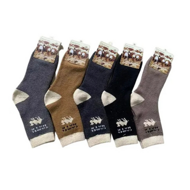 Camel Hair Socks 1pr