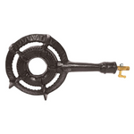 Campmaster 200mm Single Cast Iron Gas Ring Burner with QCC Regulator