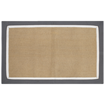 Canyon Double Border Mat - Charcoal - 90 x 60cm