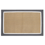 Canyon Double Border Mat - Charcoal - 90 x 60cm