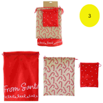 Christmas Gift Sacks 3pk