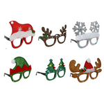 Christmas Glitter Glasses Assorted