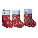 Christmas Socks 18 x 38cm - 3 Asst