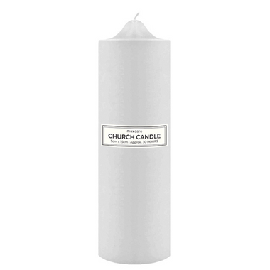 Church Candle 5 x 15cm - 30 Hour Burn