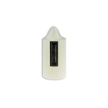 Church Candle White 5 x 10cm