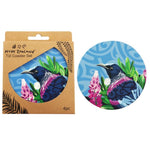 Coaster Set NZ Tui 4pc 10cm