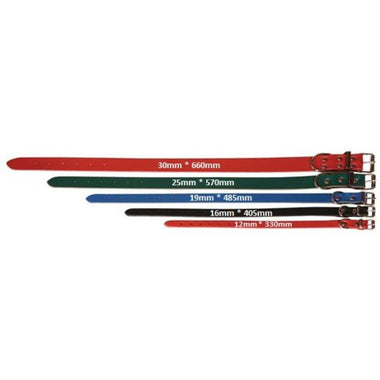 Collar Leather 25 x 570mm Red