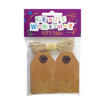 Craft - Kraft Gift Tags & Jute 12 pc