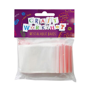 Craft - Resealable Bags 5 x 7.5cm - 120pc