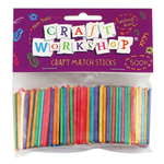 Craft Match Sticks - Colourful 500pc