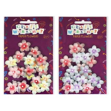 Craft Paper Flowers 20pc 2.4cm