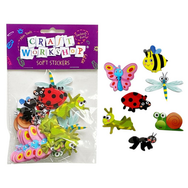 Craft Soft Sticker Bug & Insect 35pc
