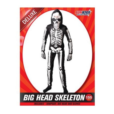 Deluxe 155 Costume - Big Head Skeleton