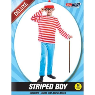 Deluxe Child Costume - Striped Boy