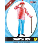 Deluxe Child Costume - Striped Boy