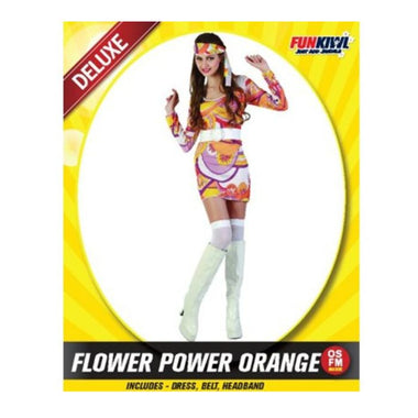 Deluxe Costume - Flower Power Oange