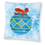 Diamond Dotz - Blue Bauble Pillow