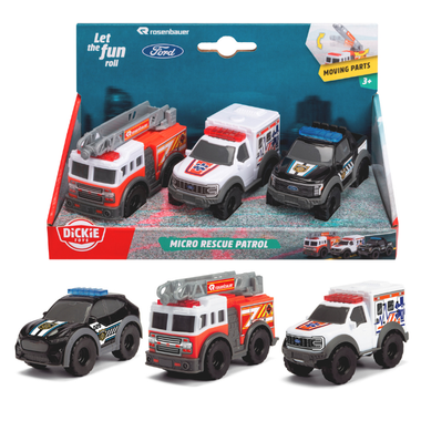 Dickie Micro Rescue Team 3 Vehicle