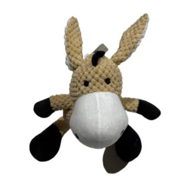 Dog Toy - Plush Donkey with Squeaker 30 x 11cm