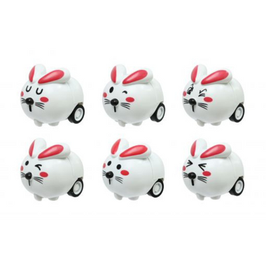 Easter Pullback Bunny Car 6pk