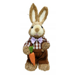 Easter Sisal Bunny Dressed 32cm Asst