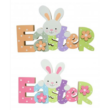 Easter Table Block Sign Asst