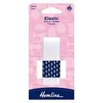 Elastic Knitted White 25mm x 1m