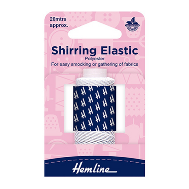 Elastic Shirring 20m White
