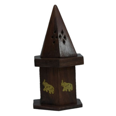 Elephant Cone Burner with Stoarge Sheesham