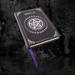 Embossed Spell Book Purple 17cm Journal