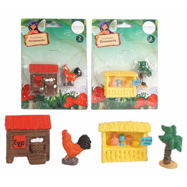 Fairy Garden - Egg-Drink Stand Ornaments