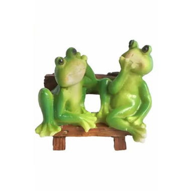 Fairy Garden - Frogs on Bench