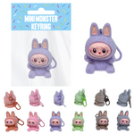 Flocked Mini Monster - Bag Keyring Tag