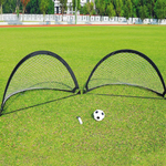 Foldable Soccer Goal Black/White
