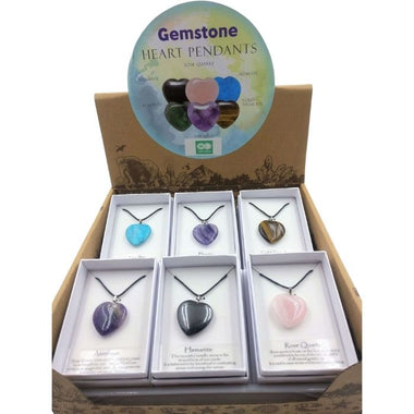 Gemstone Heart Pendant